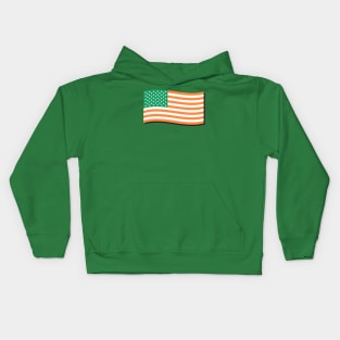 St. Patrick's Day America Stars & Stripes Flag Kids Hoodie